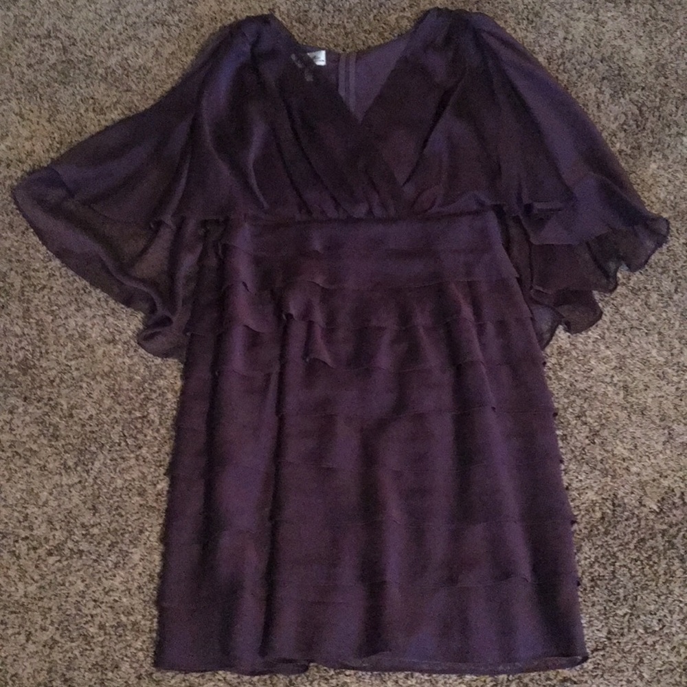 Elegant plum dress Great for evening out Wore once
